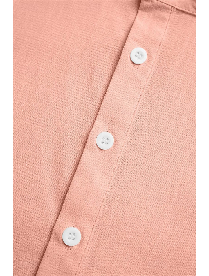 Linen Henley Summer Casual Shirt for Men - gallery