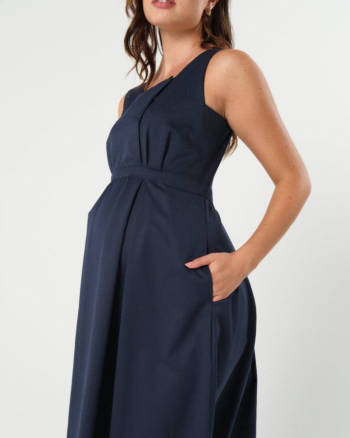 INTO THE BLUE Empire Maternity & Nursing Dress (Regular & Petite) — gallery