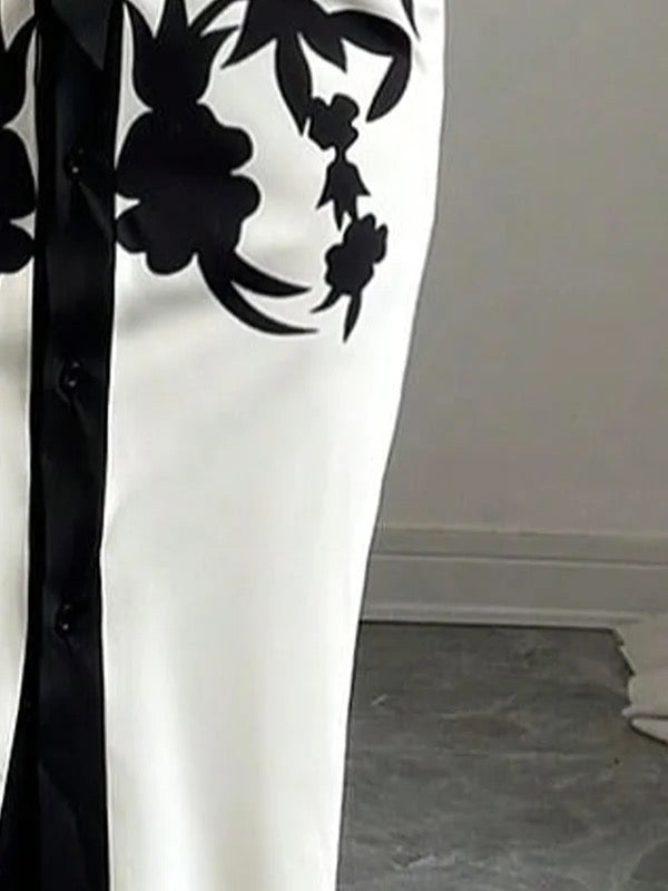 Half Sleeves Flower Print Printed Tied Waist V-Neck Midi Dresses for Women - gallery