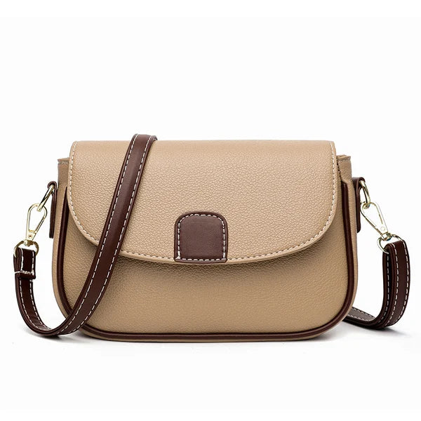 Crossbody Handbag in Lychee-Texture Vegan Leather