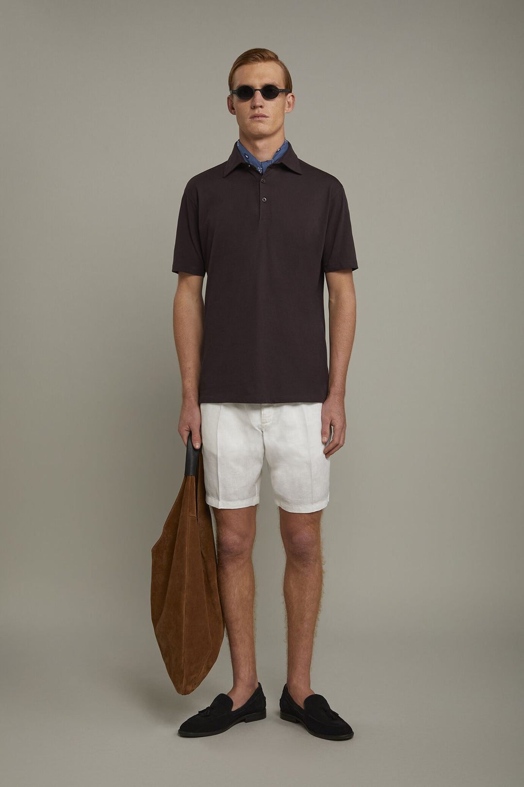 Supima Cotton Regular Fit Polo Shirt for Men — BORDEAUX