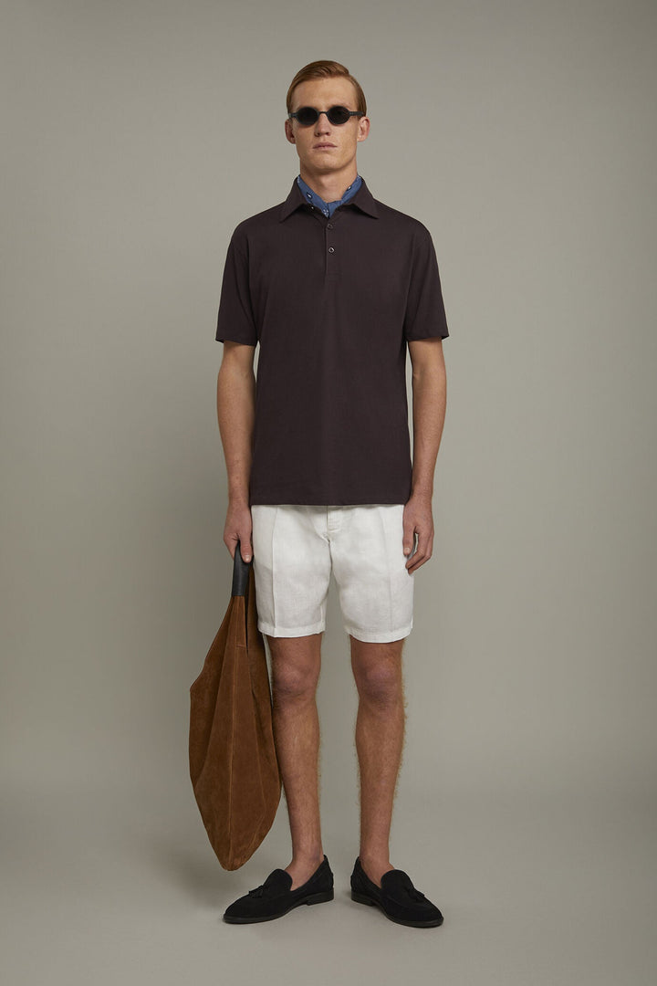 Supima Cotton Regular Fit Polo Shirt for Men — BORDEAUX