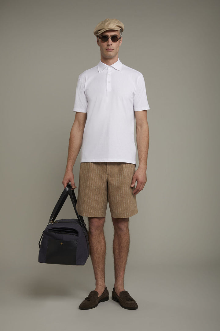 Supima Cotton Regular Fit Polo Shirt for Men — WHITE
