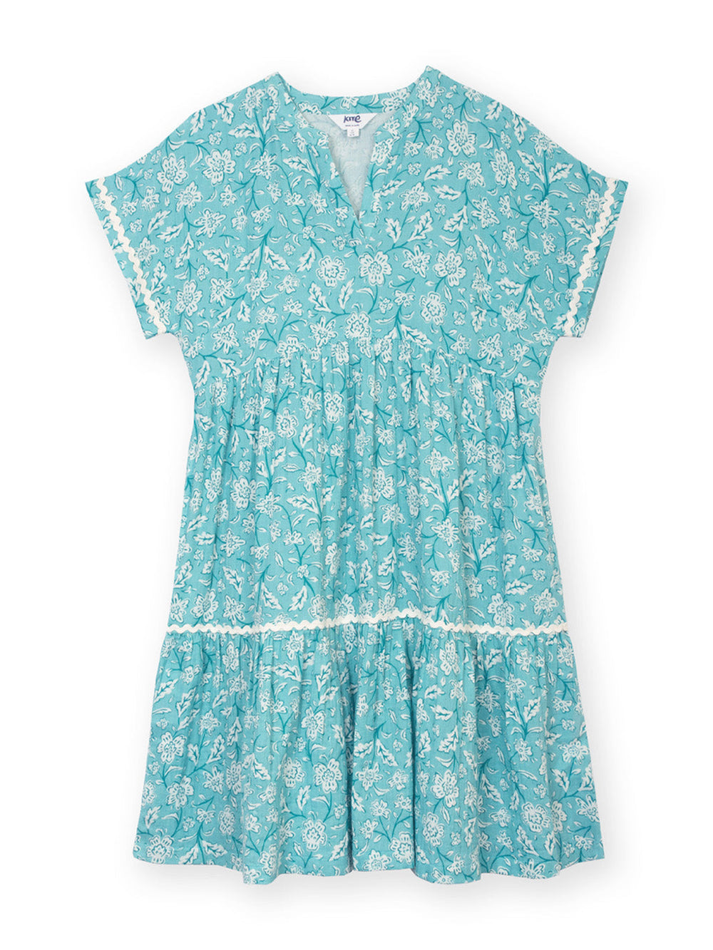Chilfrome Muslin Dress Ocean Bloom — gallery