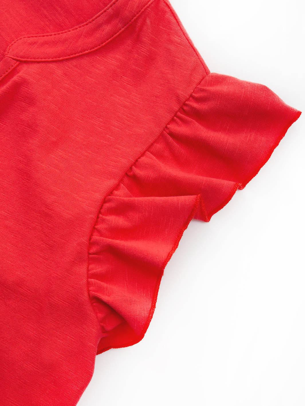 Bramblecombe Slub Jersey Top Poppy for Women - gallery