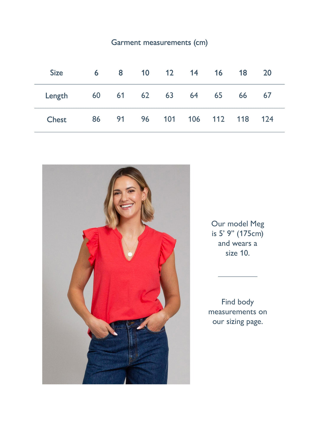 Bramblecombe Slub Jersey Top Poppy for Women - gallery