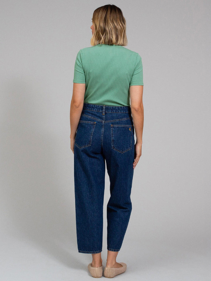 Portesham Ribbed T-Shirt Sage for Women - gallery