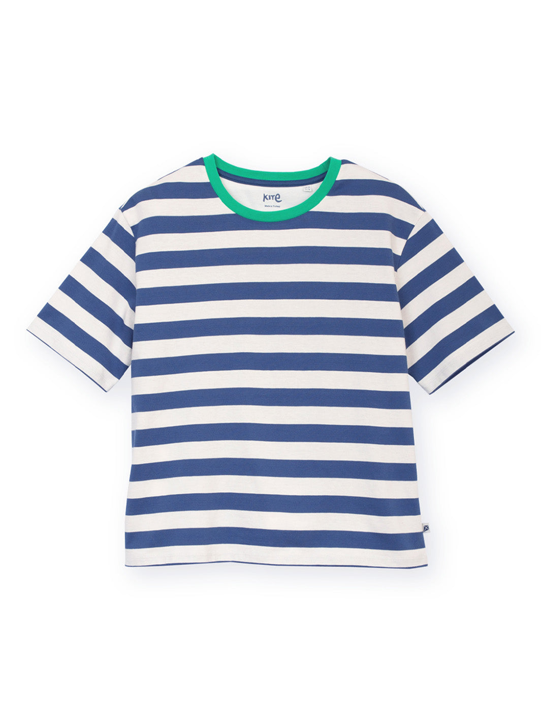Oxbridge Jersey T-Shirt Navy Stripe for Women - gallery