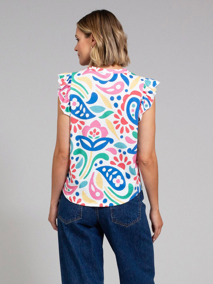 Bramblecombe Slub Jersey Top Paisley Power for Women - gallery