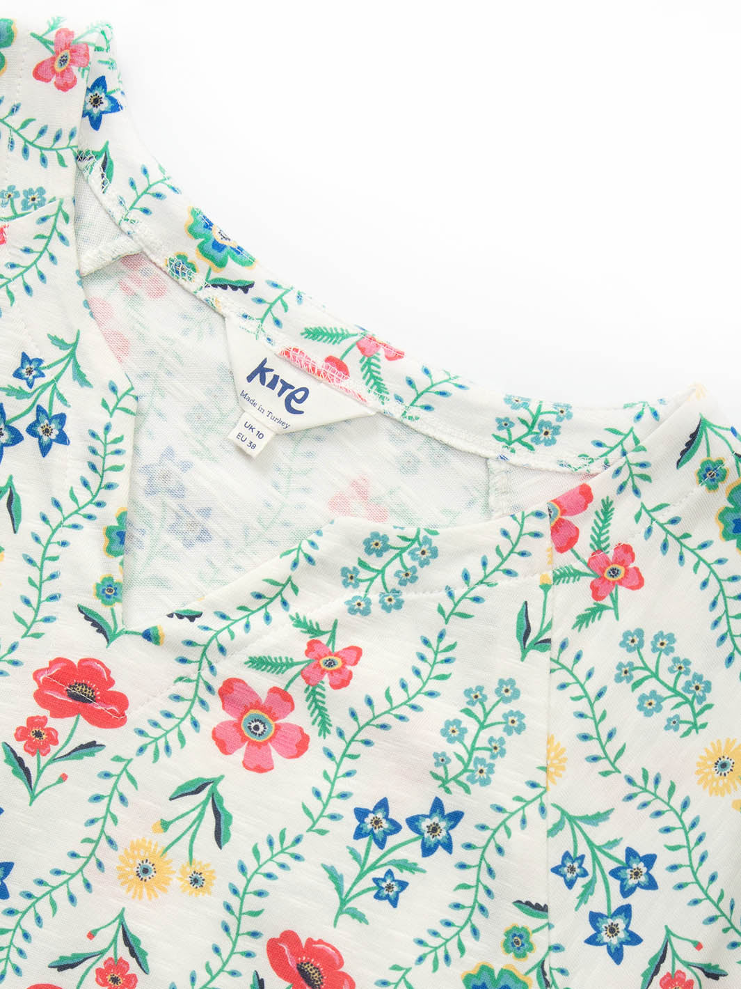 Alum Slub Jersey Top Flower Press for Women - gallery