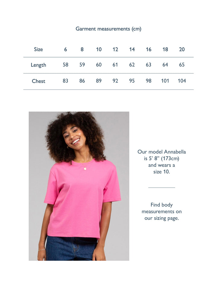 Oxbridge Jersey T-Shirt Azalea for Women - gallery