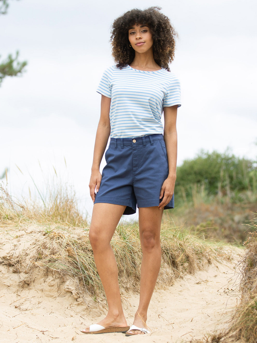 Tarrant Jersey T-Shirt Bluebell Stripe — gallery