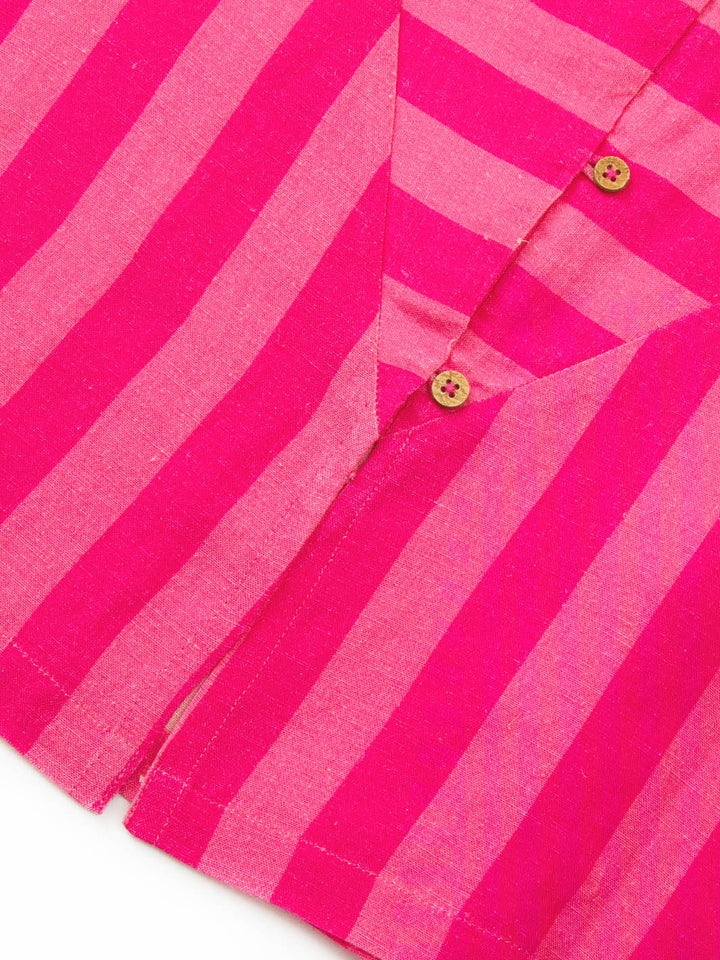 Askerswell Sleeveless Woven Top Azalea Stripe for Women - gallery