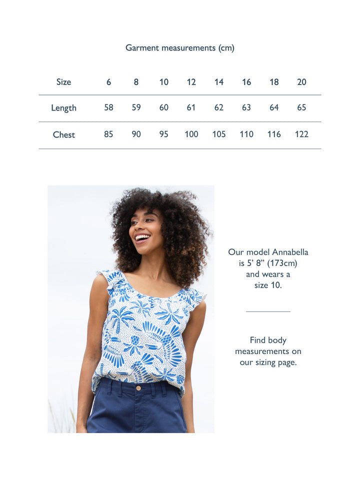 Ulwell Sleeveless Slub Jersey Top Toucan Do It for Women - gallery