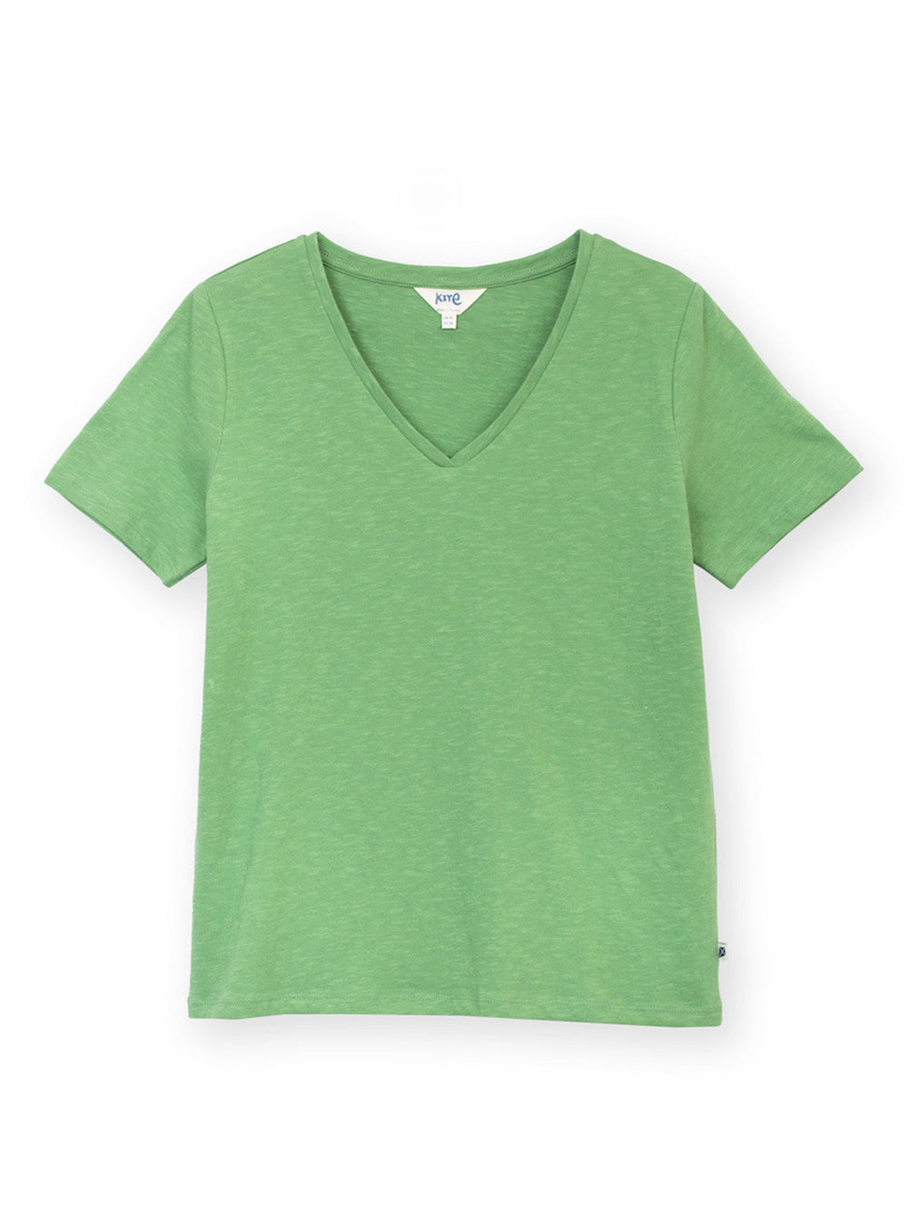 Sandford V-Neck Slub Jersey T-Shirt Ivy for Women - gallery