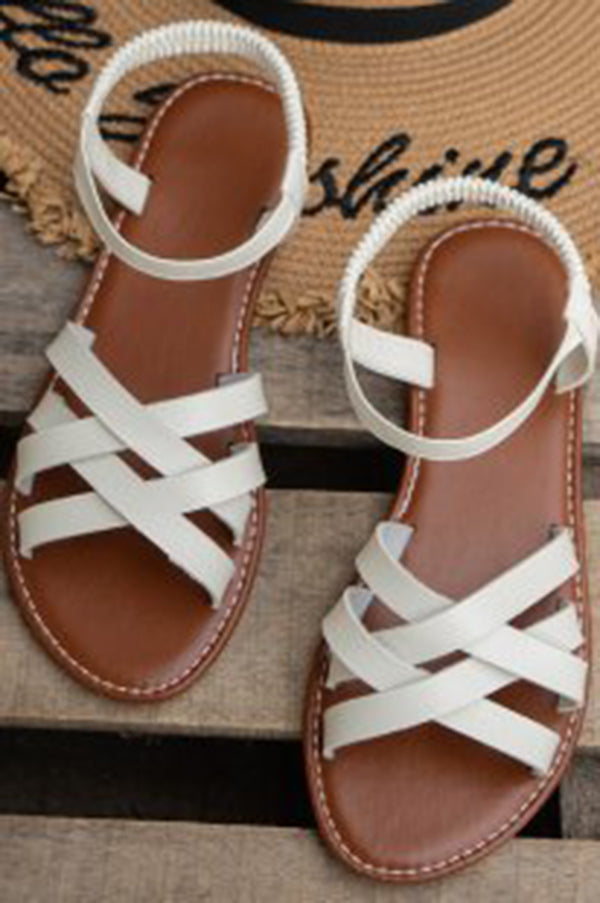 Korean Style Flat Beach Sandals for Women - gallery