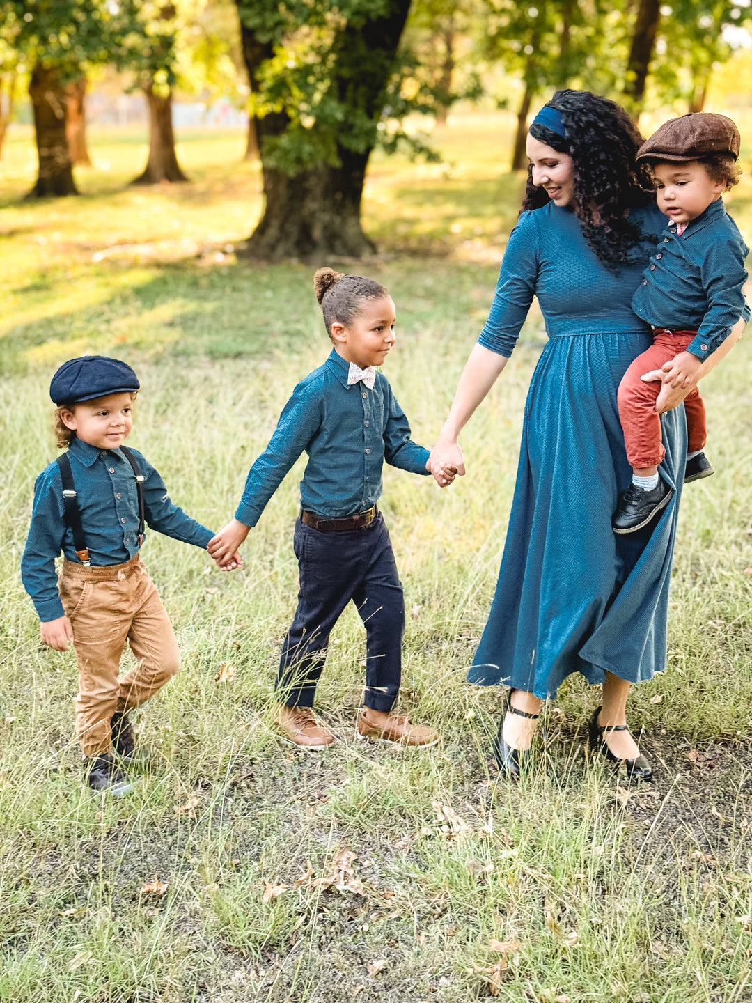 Indigo Lattice ~ Faye Dress for Women - gallery