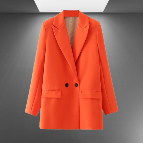 Double-Breasted Blazer for Women - Tailored Professional Fit