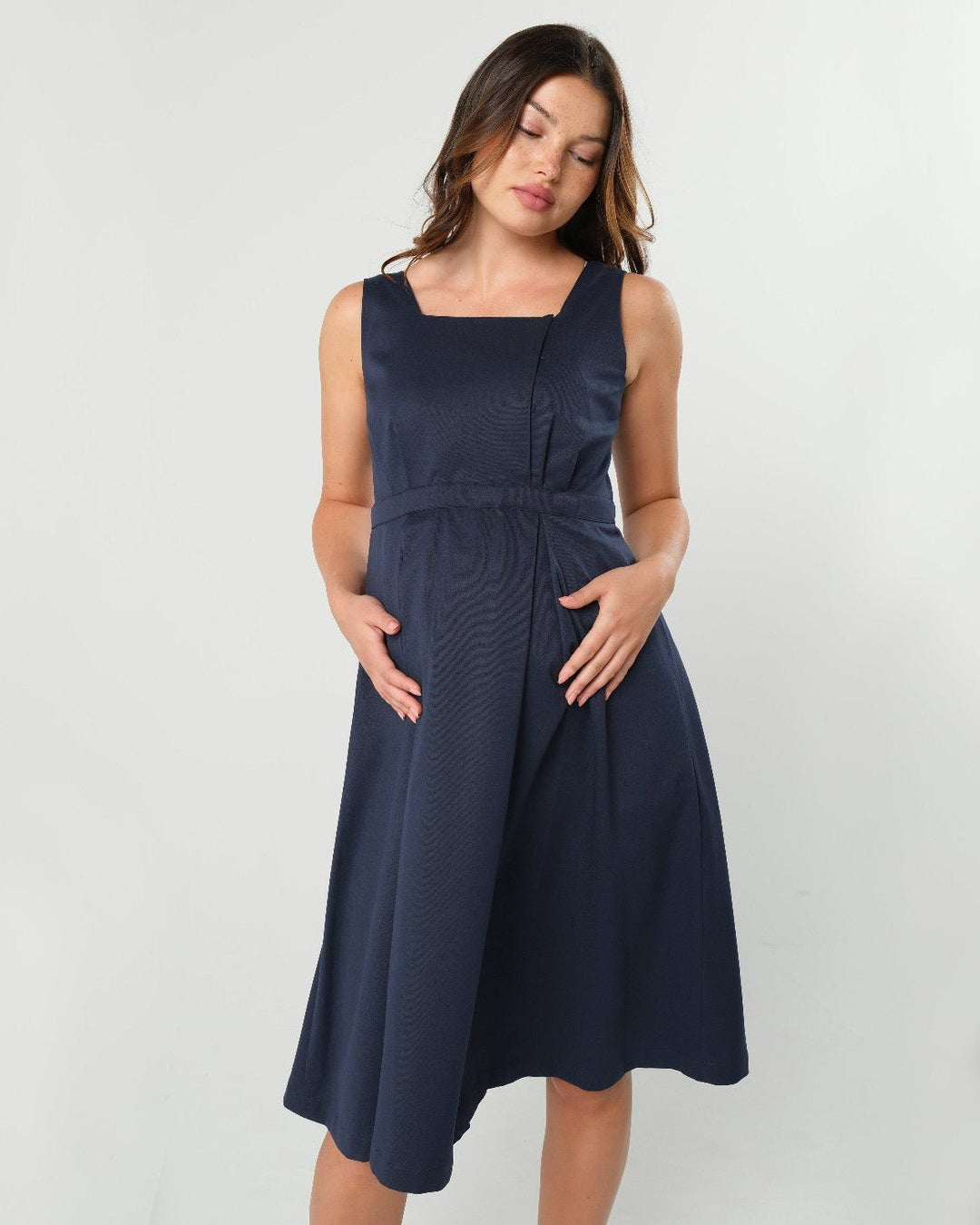 INTO THE BLUE Empire Maternity & Nursing Dress (Regular & Petite) — gallery