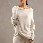 Asira - Asymmetrical Draped Sweater