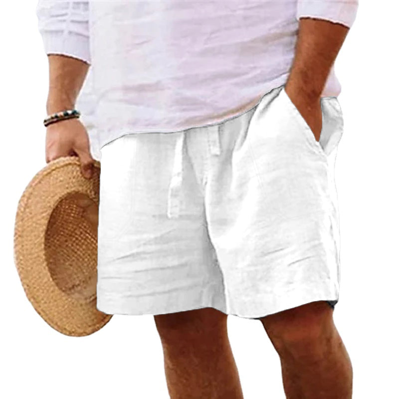 Lightweight Cotton Casual Shorts for Men - Goud