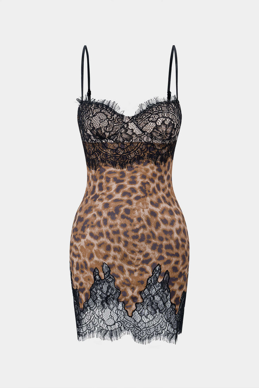 A&a Leopard Print Lace Mini Dress for Women