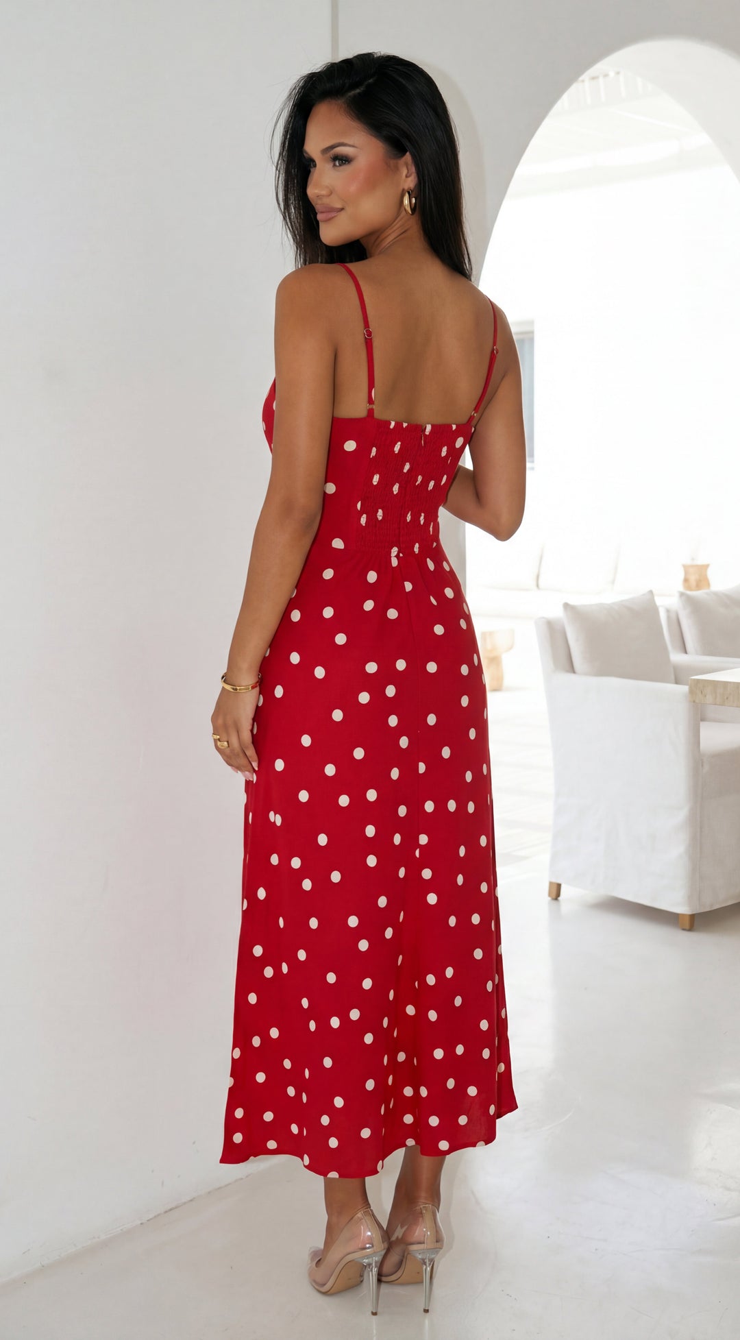Odette Polka Dot Maxi Dress for Women - gallery