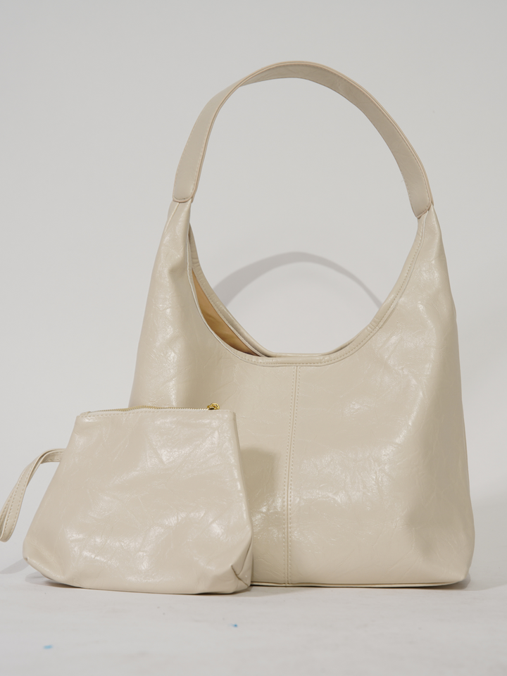 Worn-in Distressed Leather Tote Bag for Women