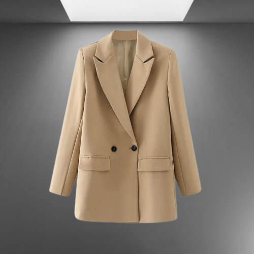 Double-Breasted Blazer for Women - Tailored Professional Fit
