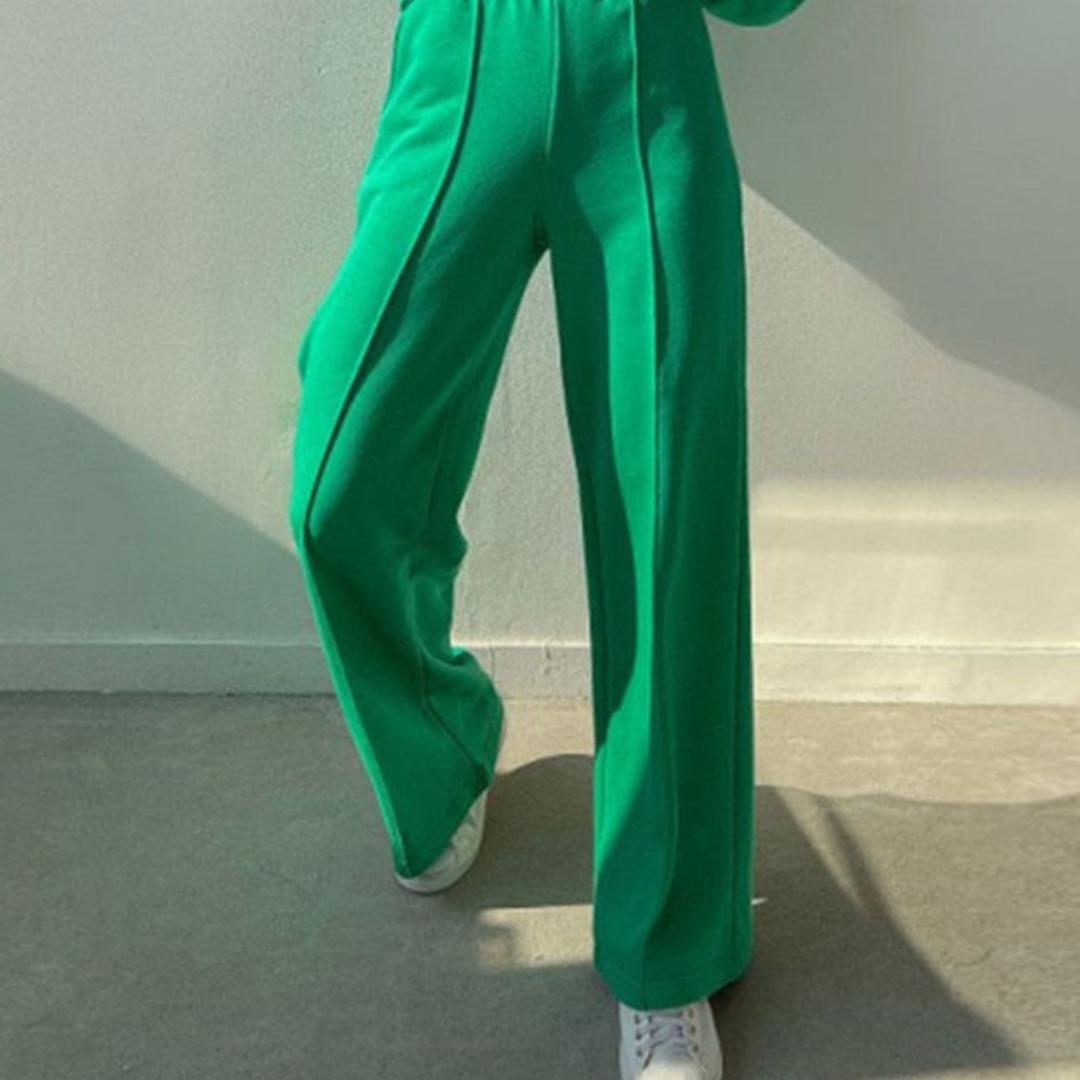 Two-Piece Jogging Set with Hoodie - Women's Activewear