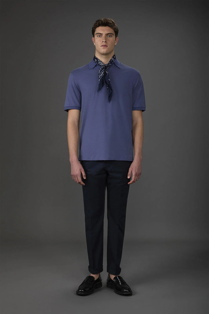 Organic Cotton Derby Collar Polo Shirt for Men — gallery
