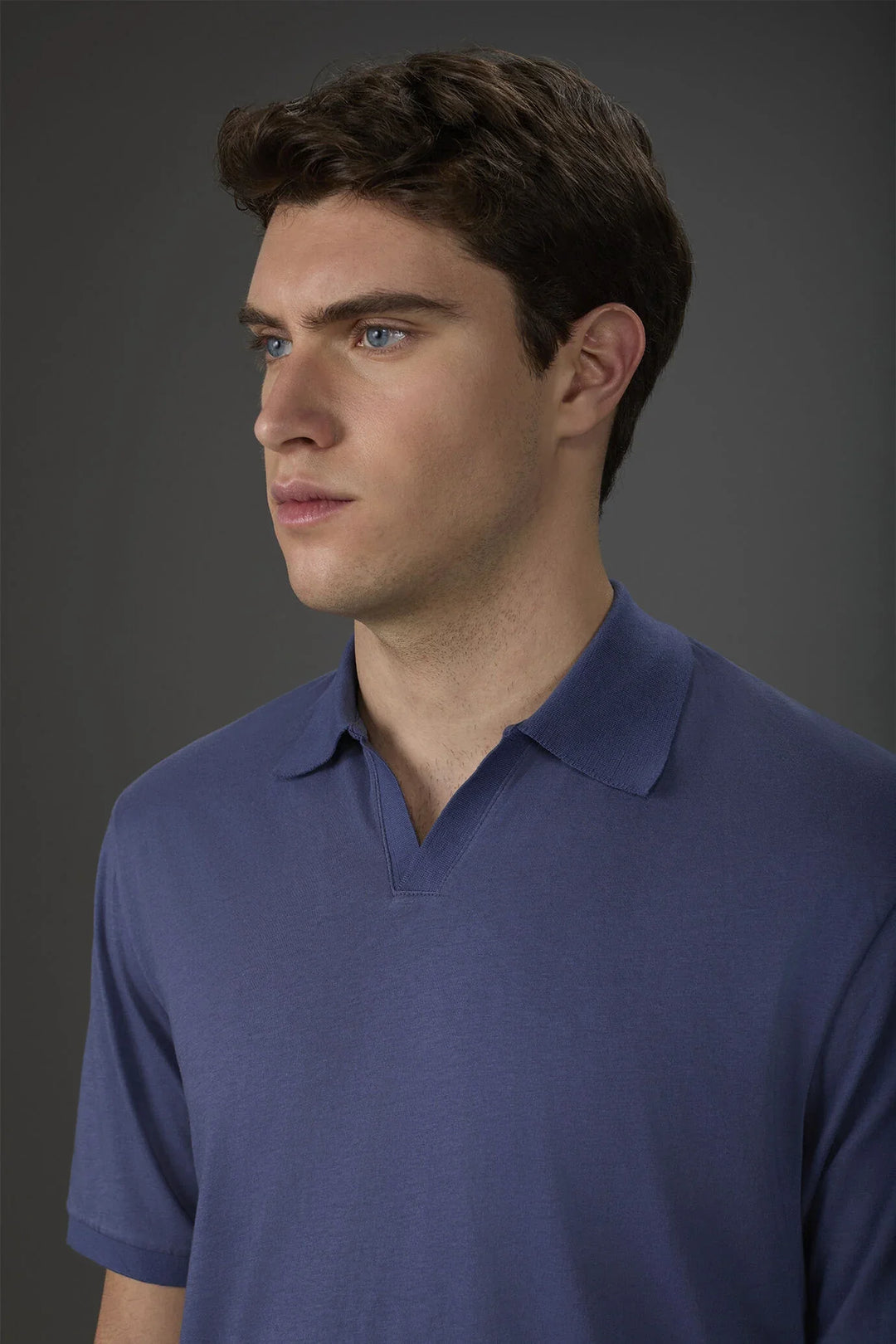 Organic Cotton Derby Collar Polo Shirt for Men — gallery