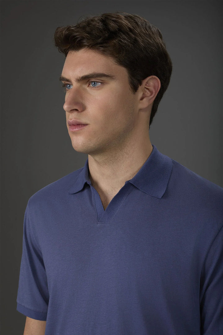 Organic Cotton Derby Collar Polo Shirt for Men — gallery