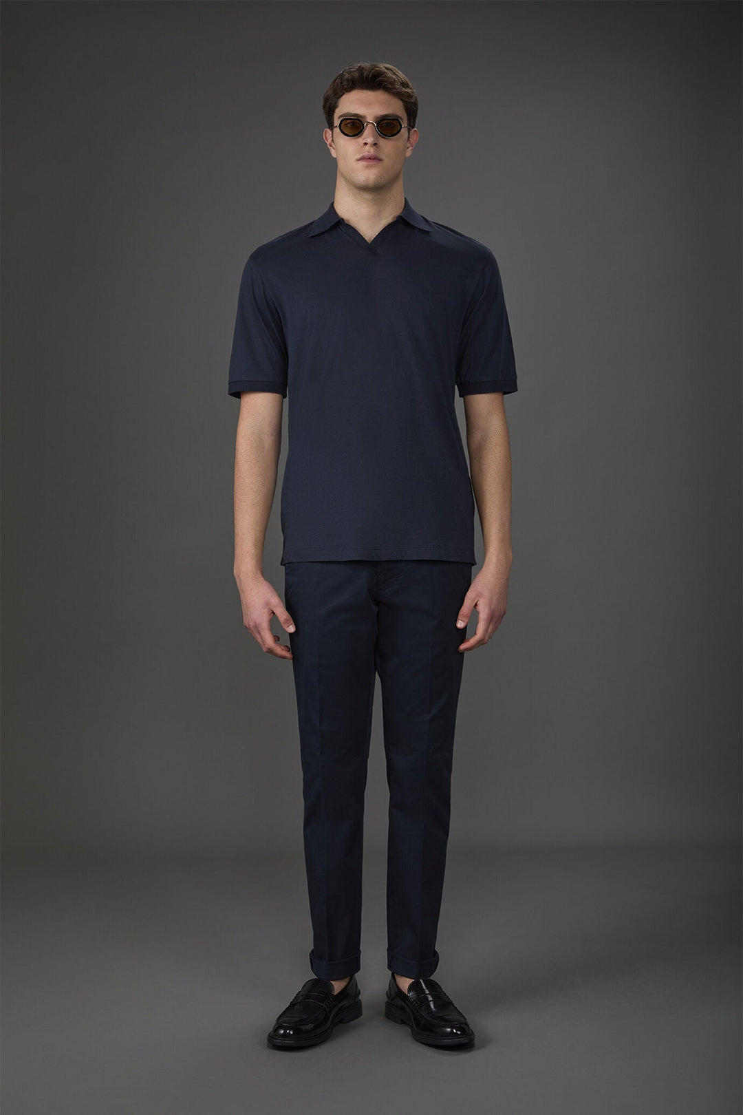 Organic Cotton Derby Collar Polo Shirt for Men — gallery