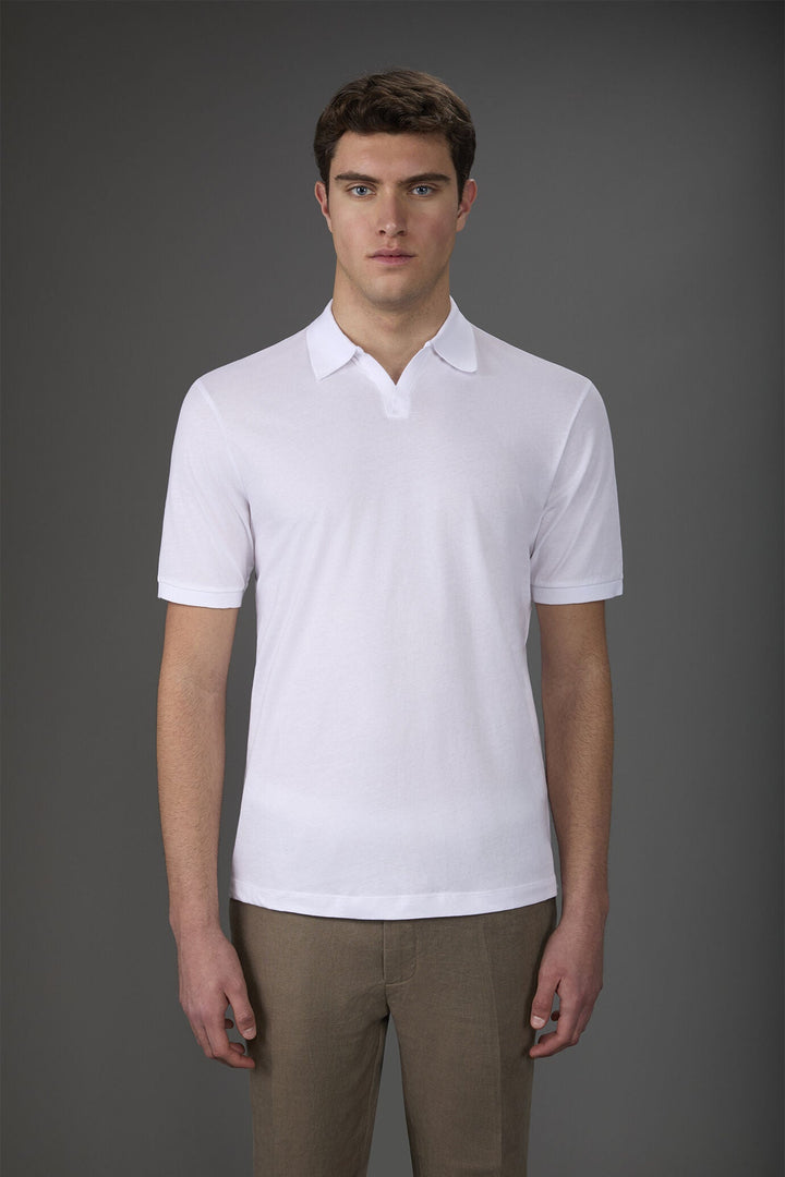Organic Cotton Derby Collar Polo Shirt for Men