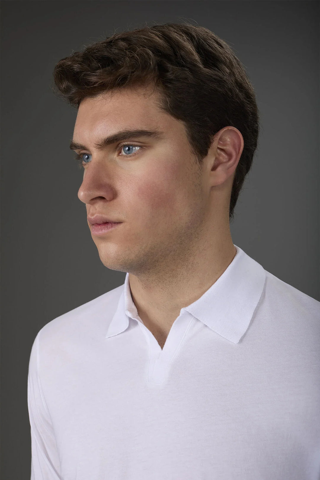 Organic Cotton Derby Collar Polo Shirt for Men — gallery