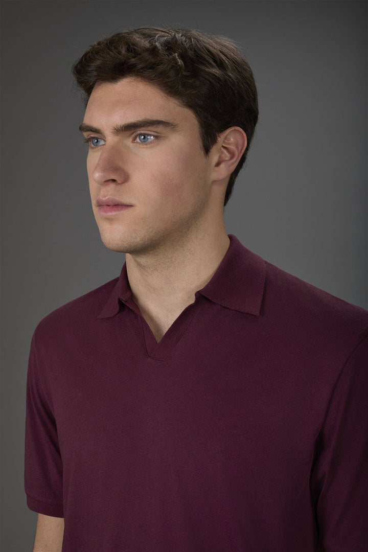 Organic Cotton Derby Collar Polo Shirt for Men — gallery