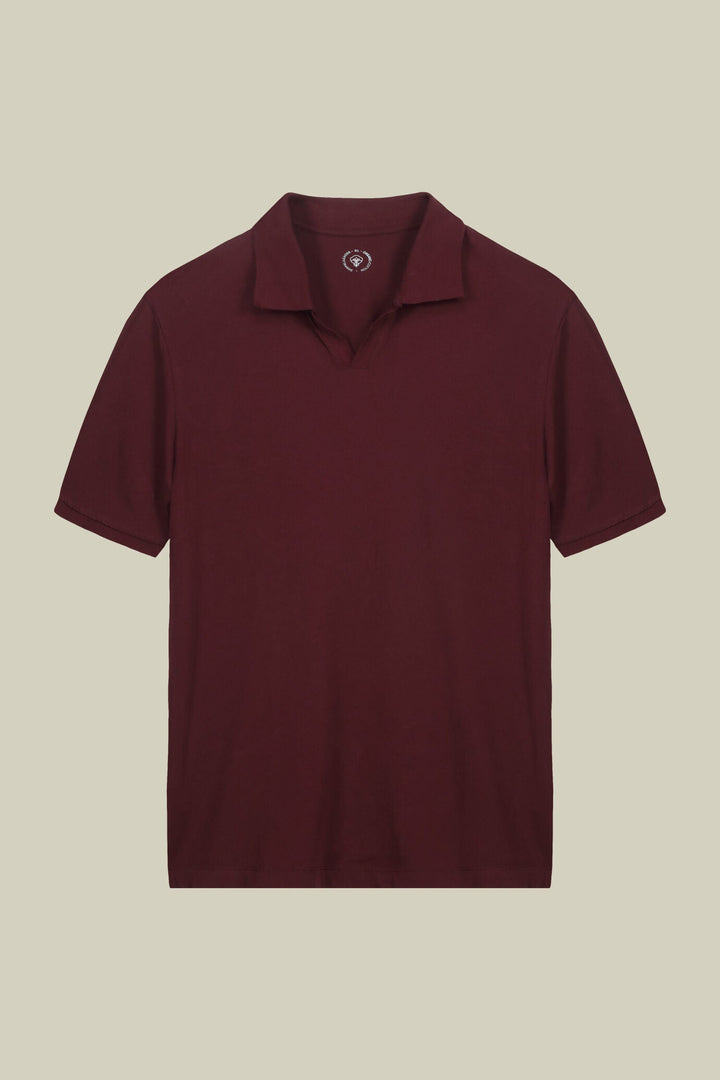 Organic Cotton Derby Collar Polo Shirt for Men — gallery