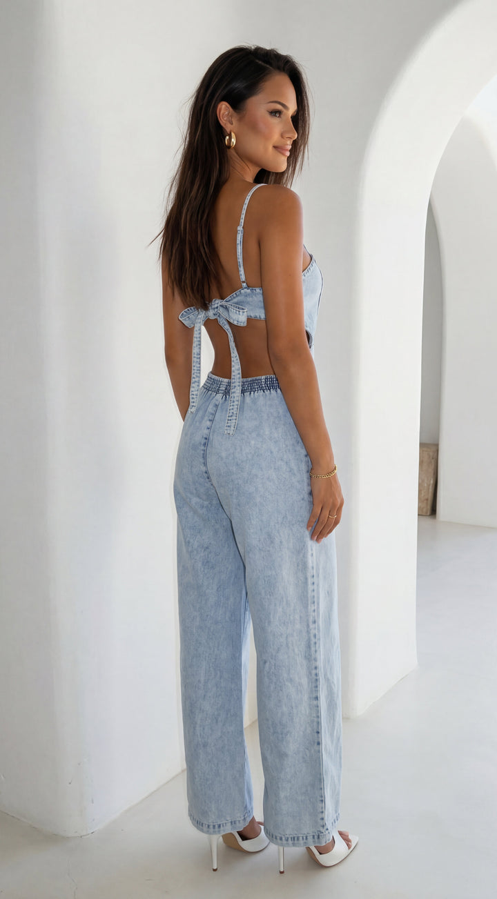 Brixton Denim Cutout Jumpsuit for Women - gallery
