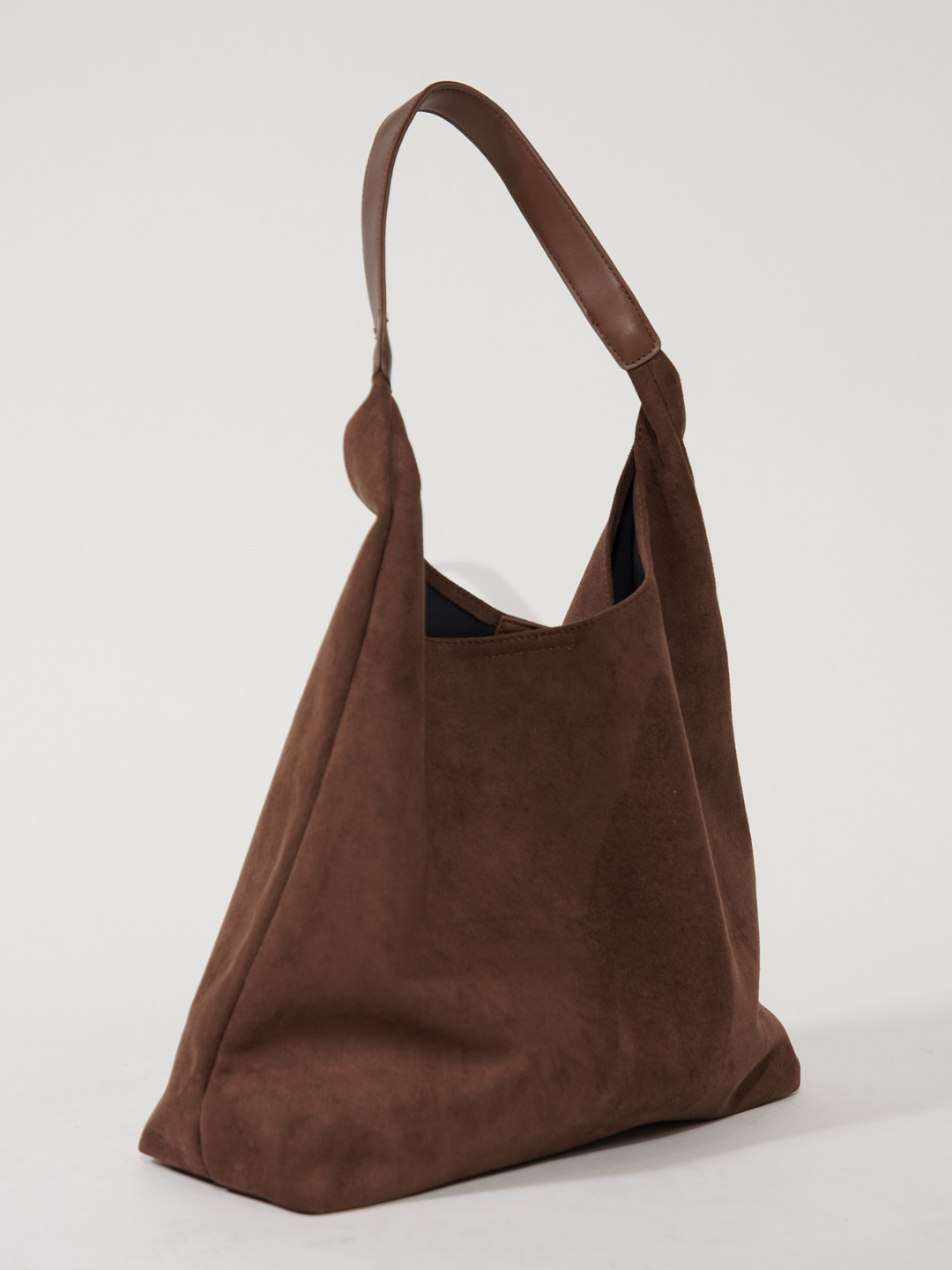Structured Suede Tote – Spacious Everyday Handbag