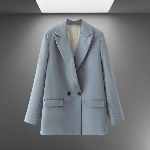 Double-Breasted Blazer for Women - Tailored Professional Fit