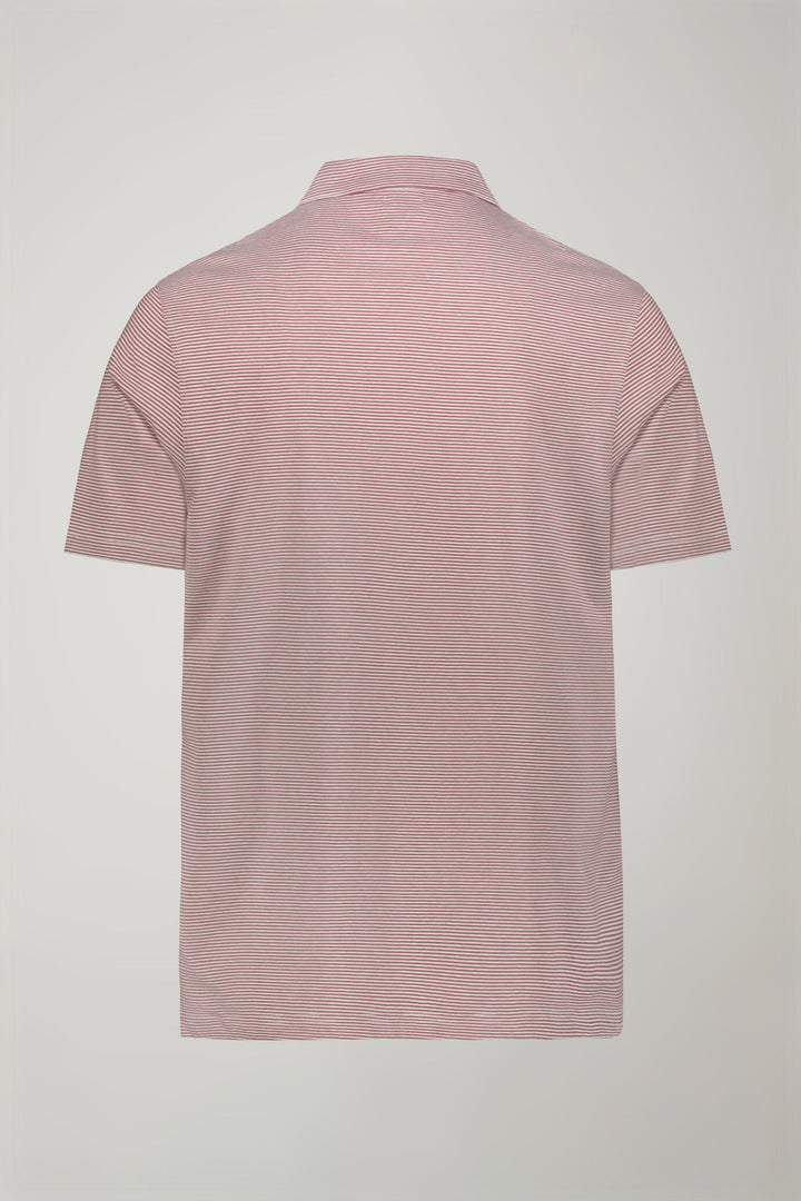 Thin Stripe Derby Collar Polo Shirt for Men — gallery