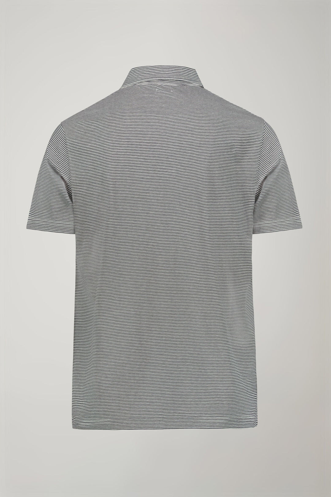Thin Stripe Derby Collar Polo Shirt for Men — gallery