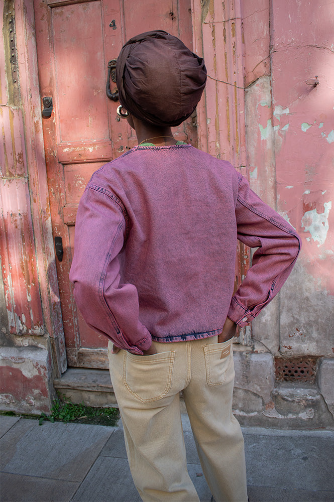 Brooklyn Heather Rose Denim Jacket for Women - gallery