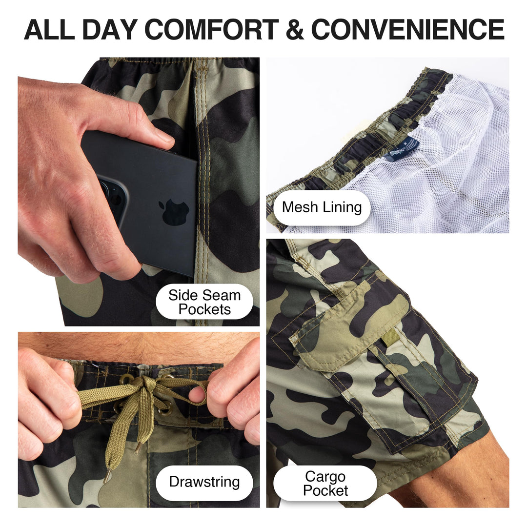 Camo Swim Trunks for Men - gallery