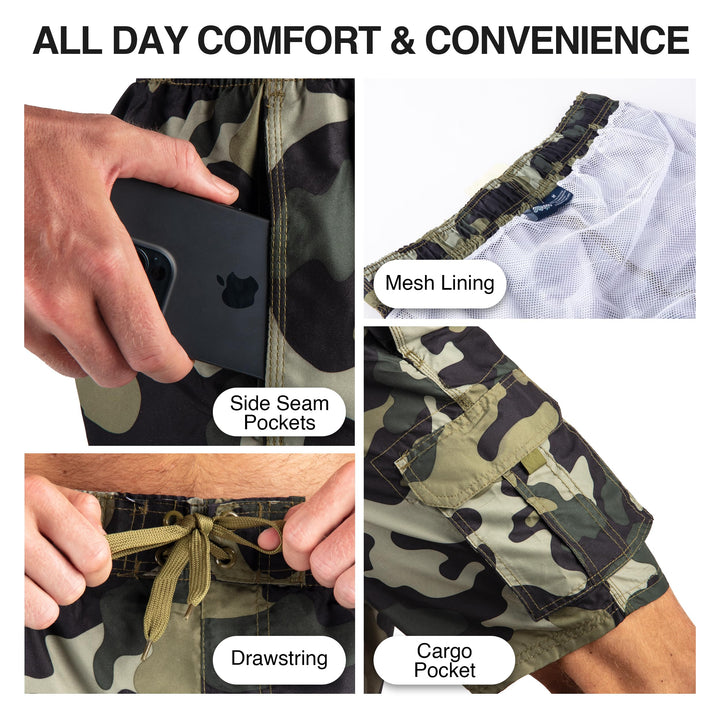 Camo Swim Trunks for Men - gallery