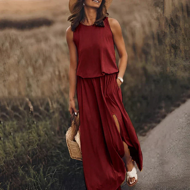 Colourful Easy-Wear Dress in Six Shades for Women