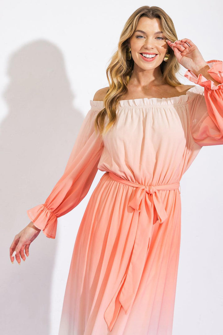 ENCHANT MY LOVE WOVEN MAXI DRESS — gallery