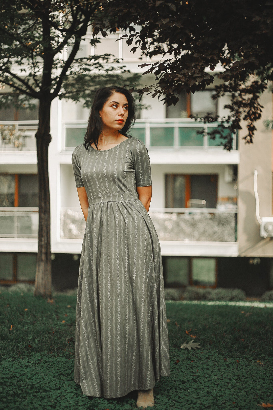 Printed Smock Dress for Women - gallery