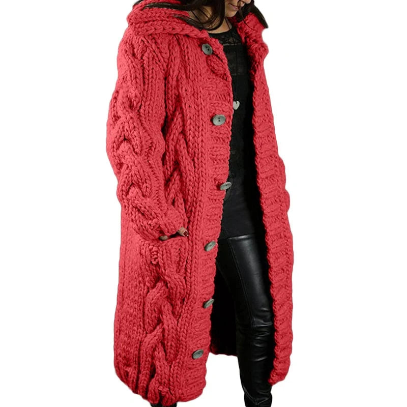Wilma Soft and Chunky Knit Cardigan - Relaxed Fit for Women